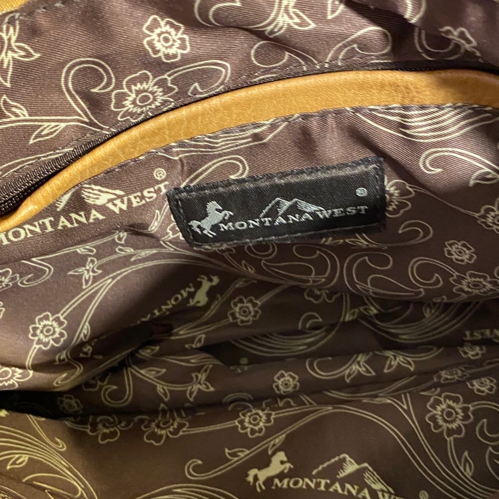 Montana West Camel Shoulder Bag with Silver Accents - Picture 4 of 4
